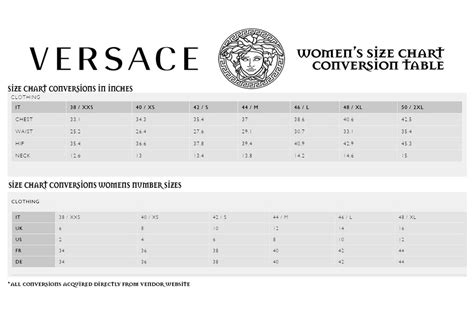 versace sizing suits|versace jeans size chart.